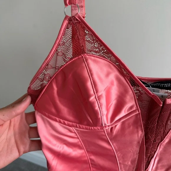 NWT UO Piper Satin Hook & Eye Mini Dress size Small - Picture 6 of 9